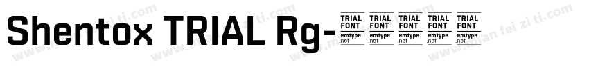 Shentox TRIAL Rg字体转换